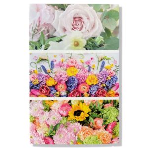 10 Wenskaarten Blanco Bloemen | 11x17cm | incl. Envelop | BL1.1.3