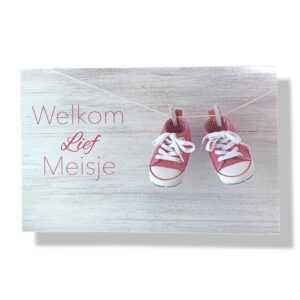 10 Wenskaarten | Geboorte | Dochter | 11x17cm | incl. Envelop | GEB12.1.3
