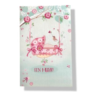 10 Wenskaarten | Geboorte | Dochter | 11x17cm | incl. Envelop | GEB12.1.4