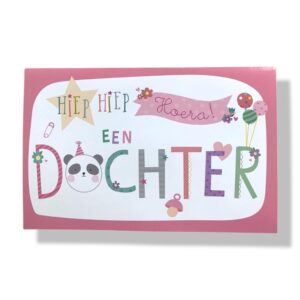10 Wenskaarten | Geboorte | Dochter | 11x17cm | incl. Envelop | GEB12.1.6