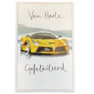10 Wenskaarten | Hartelijk gefeliciteerd | 11x17cm | incl. Envelop | HG13.3.5