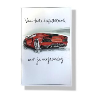 10 Wenskaarten | Hartelijk gefeliciteerd | 11x17cm | incl. Envelop | HG13.4.3