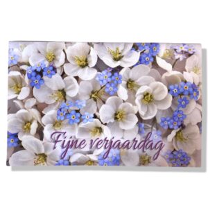 10 Wenskaarten | Hartelijk gefeliciteerd | Bloemen | 11x17cm | incl. Envelop | HG16.3.10
