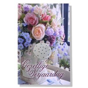 10 Wenskaarten | Hartelijk gefeliciteerd | Bloemen | 11x17cm | incl. Envelop | HG16.5.10