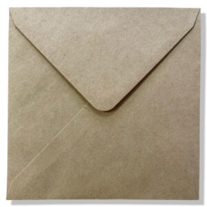Vierkante envelop Kraft bruin