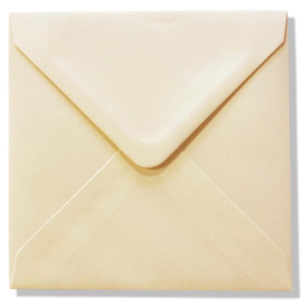 vierkante enveloppen Crème