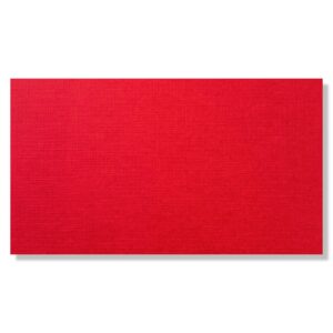 Rood - 10 vellen - Vierkant Linnenkarton - 240 gsm - 135x270mm