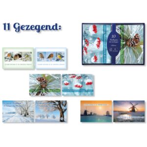 40 Kerstdozen Populair - Gezegende Kerstdagen en een Voorspoedig Nieuwjaar - 4 x 10 dozen