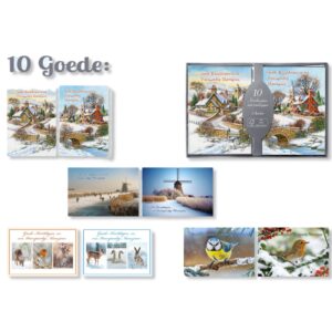 40 Kerstdozen Populair - Goede Kerstdagen en een Voorspoedig Nieuwjaar - 4 x 10 dozen