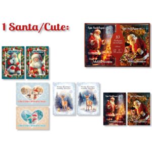 40 Kerstdozen Populair - Santa / Cute - 4 x 10 dozen