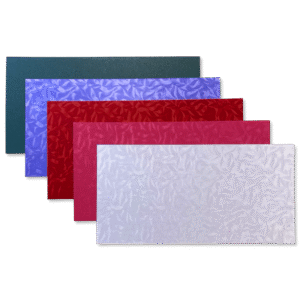 Metallic Karton vierkant Bloemen
