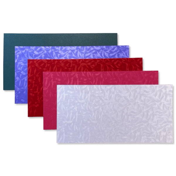 Metallic Karton vierkant Bloemen