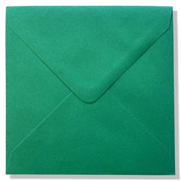 Vierkante envelop Kerstgroen