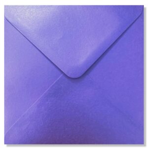 Vierkante envelop Violet Metallic